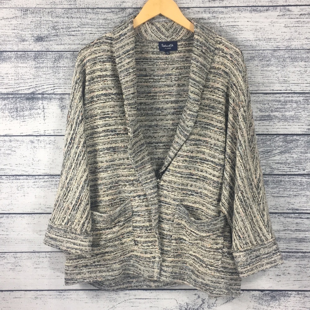 Splendid Knit 1 Button Heavy Sweater Cardigan